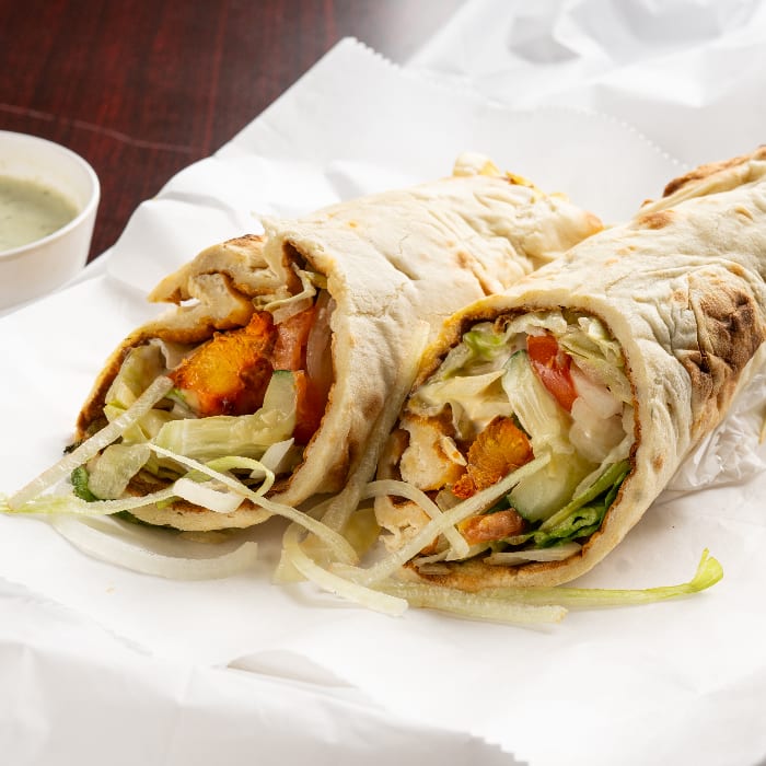 Chicken Tikka Boti Roll.